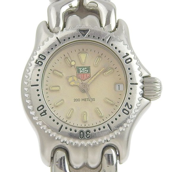 Tag Heuer TAG HEUER Cell Professional Women's Quartz Battery Watch Cream Dial...